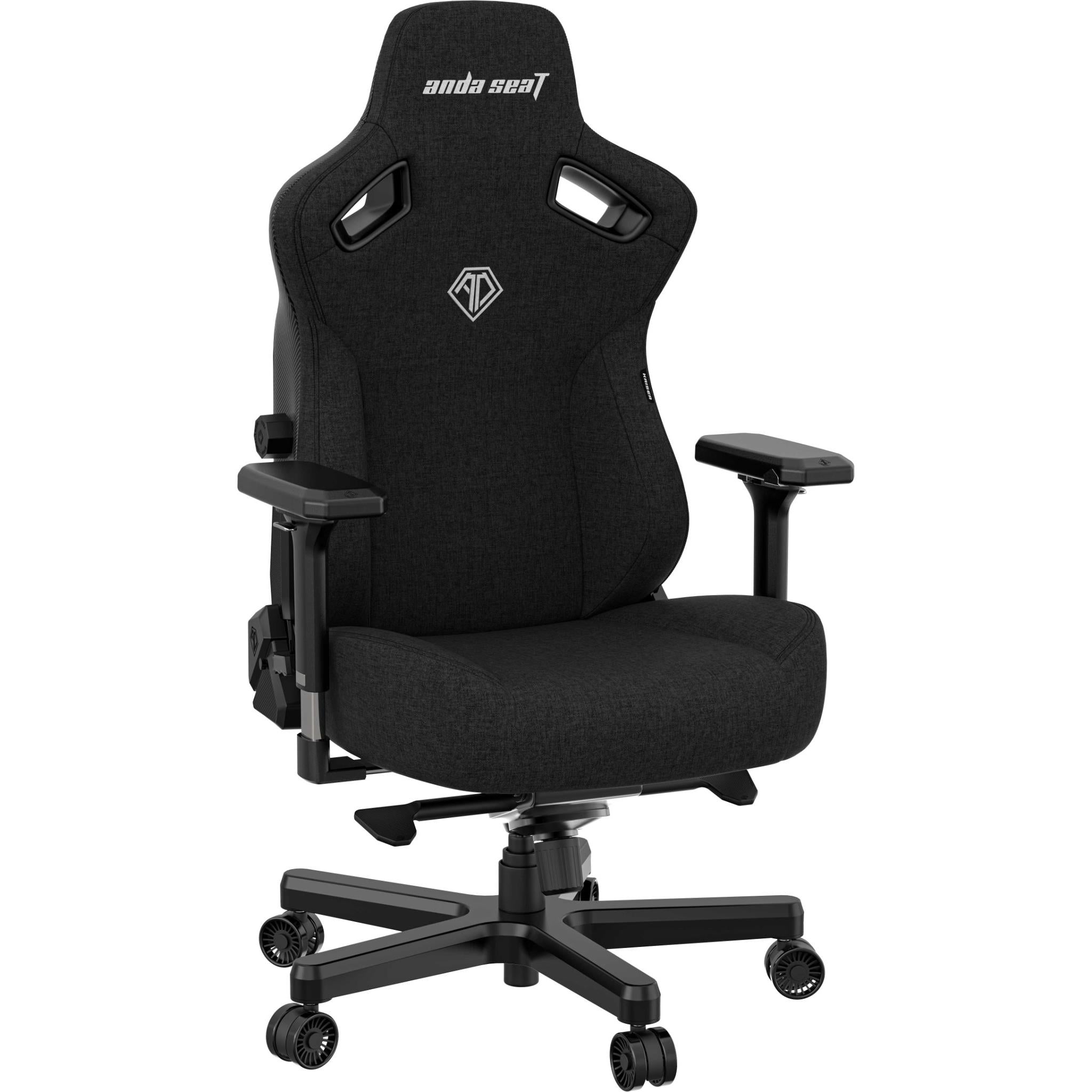 Anda Seat Kaiser 3 Series XL Premium Ergonomic Gaming Chair - Black Fabric for PC, Console & Office Use - Comfortable Racing Style Chair for Long Gaming Sessions & Work