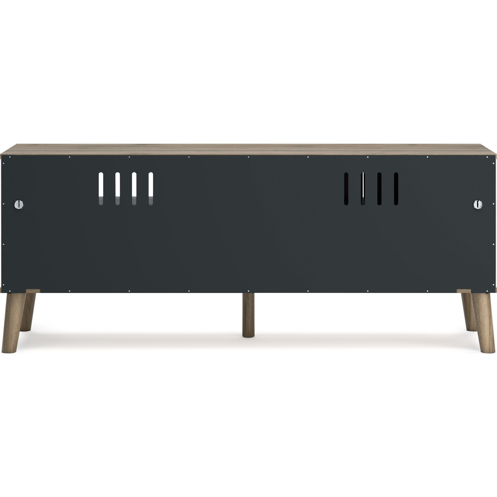 Aprilyn TV Stand in Honey Finish - Modern Entertainment Center for Living Room, Bedroom & Home Theater