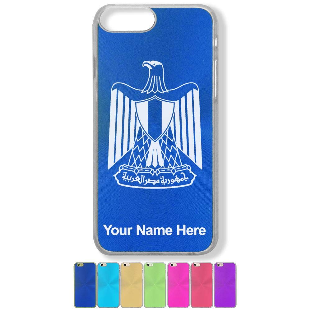 LaserGram Custom Engraved Phone Case for iPhone 7 Plus & iPhone 8 Plus - Egyptian Flag Design - Perfect for Travelers & Patriotic Gift Giving