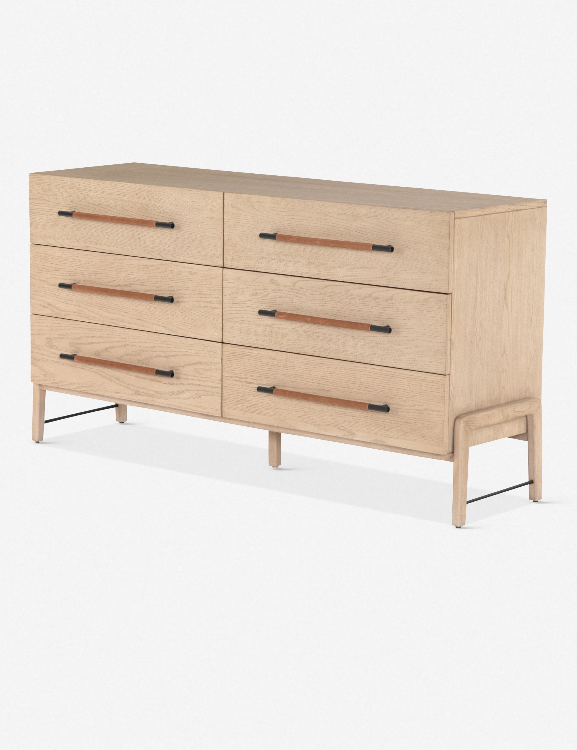 Avalon Wide 6-Drawer Dresser - Modern Wooden Chest of Drawers for Bedroom Storage & Organization | Perfect for Master Bedroom, Guest Room, or Nursery
