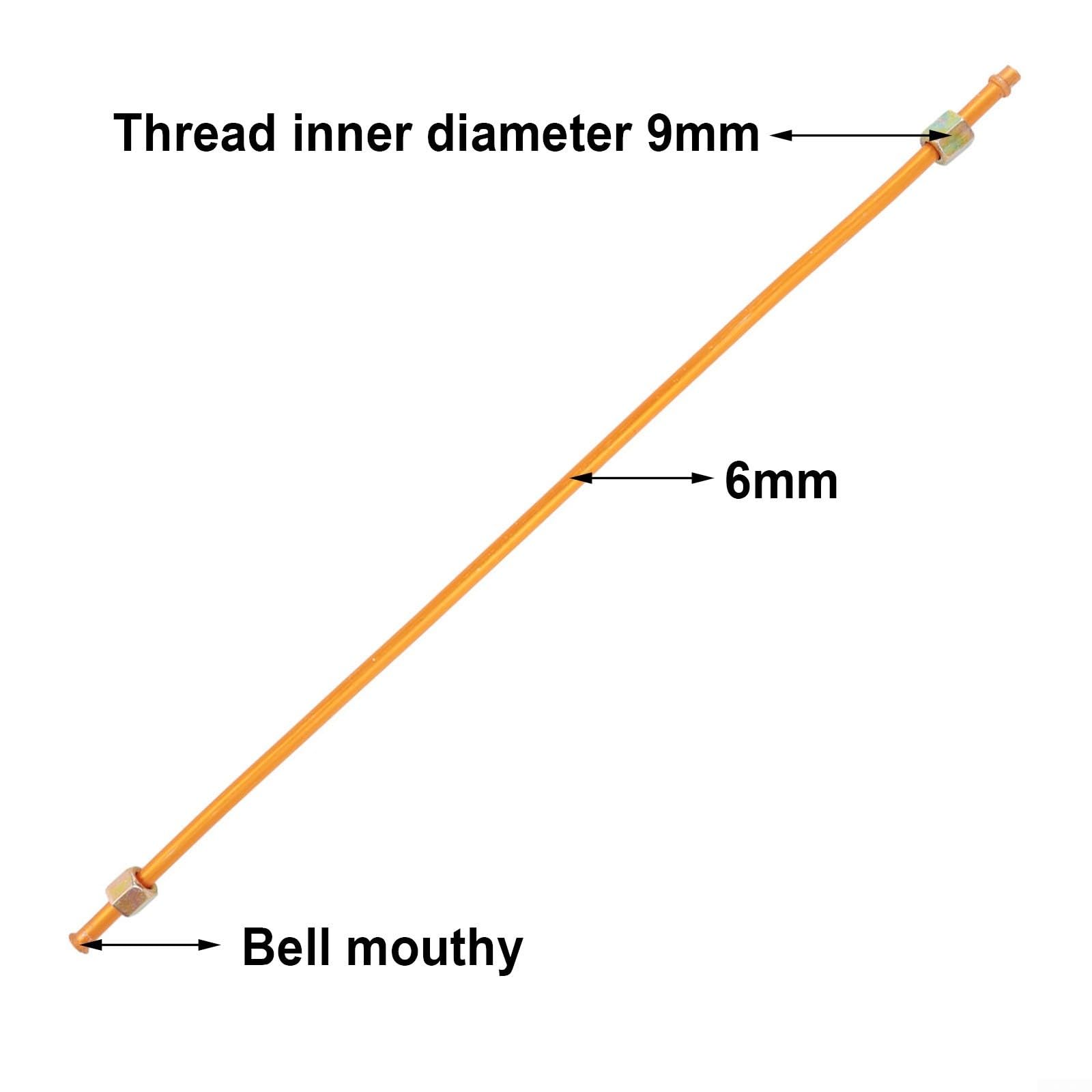 400mm Copper Plated Aluminum Air Compressor Exhaust Tube - Durable Copper Tone Replacement for HVAC Systems - Aluminum & Copper Construction - Easy Installation for Industrial & Automotive Use