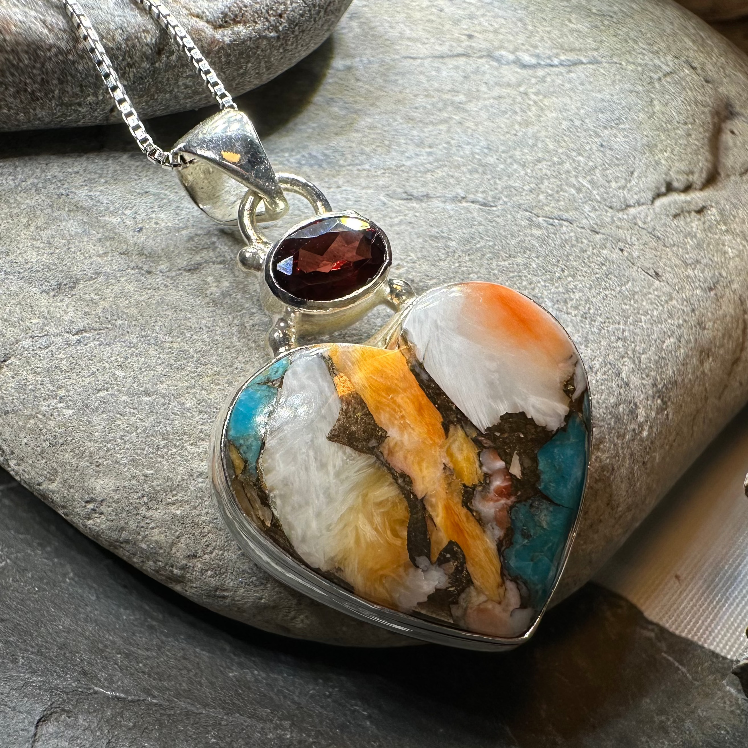 Colorful Heart Necklace - Elegant Dainty Jewelry for Women | Perfect Gift for Valentine's Day, Anniversary & Everyday Wear