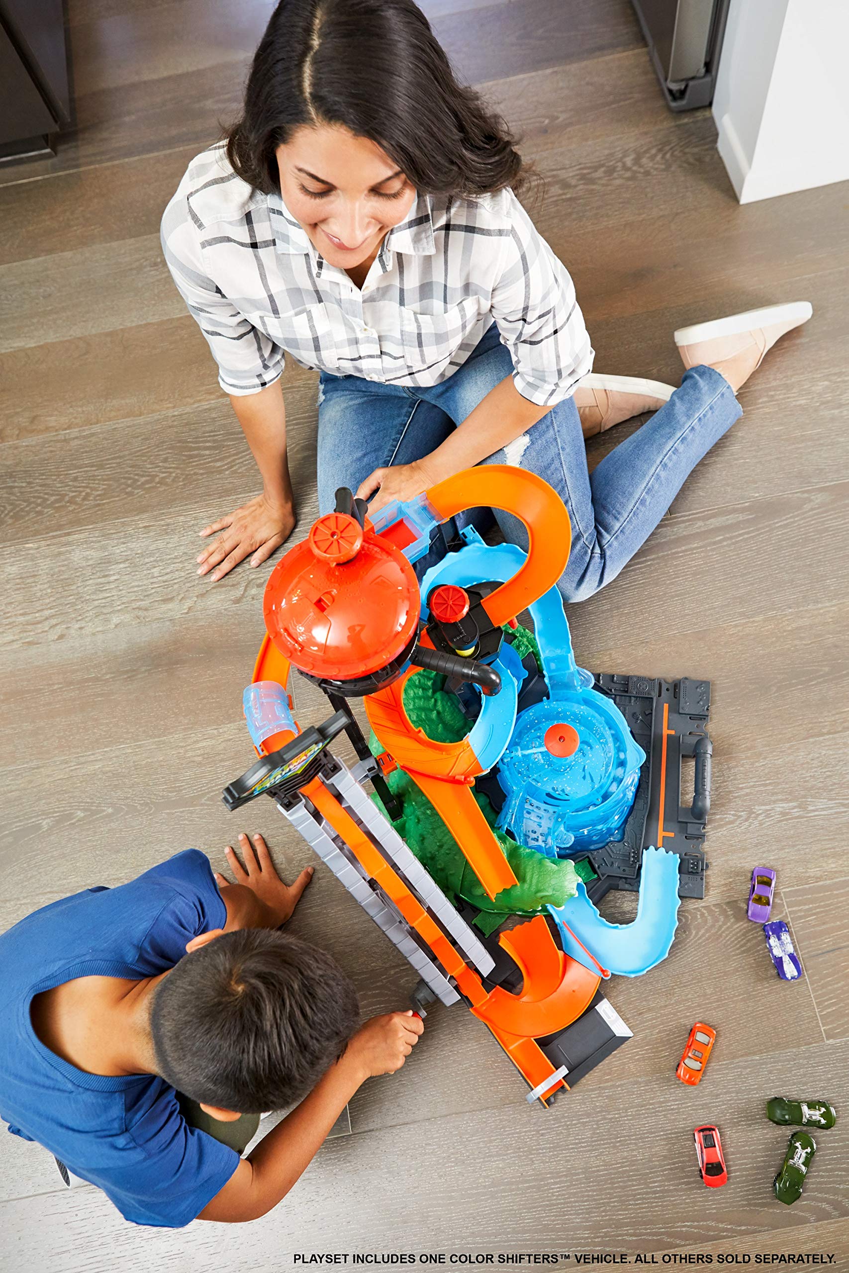 Hot Wheels City Car Wash Playset with Giant Gator Toy - Interactive Race Track for Kids, Die-Cast Vehicle Playset - Perfect for Pretend Play & Car Racing Games at Home