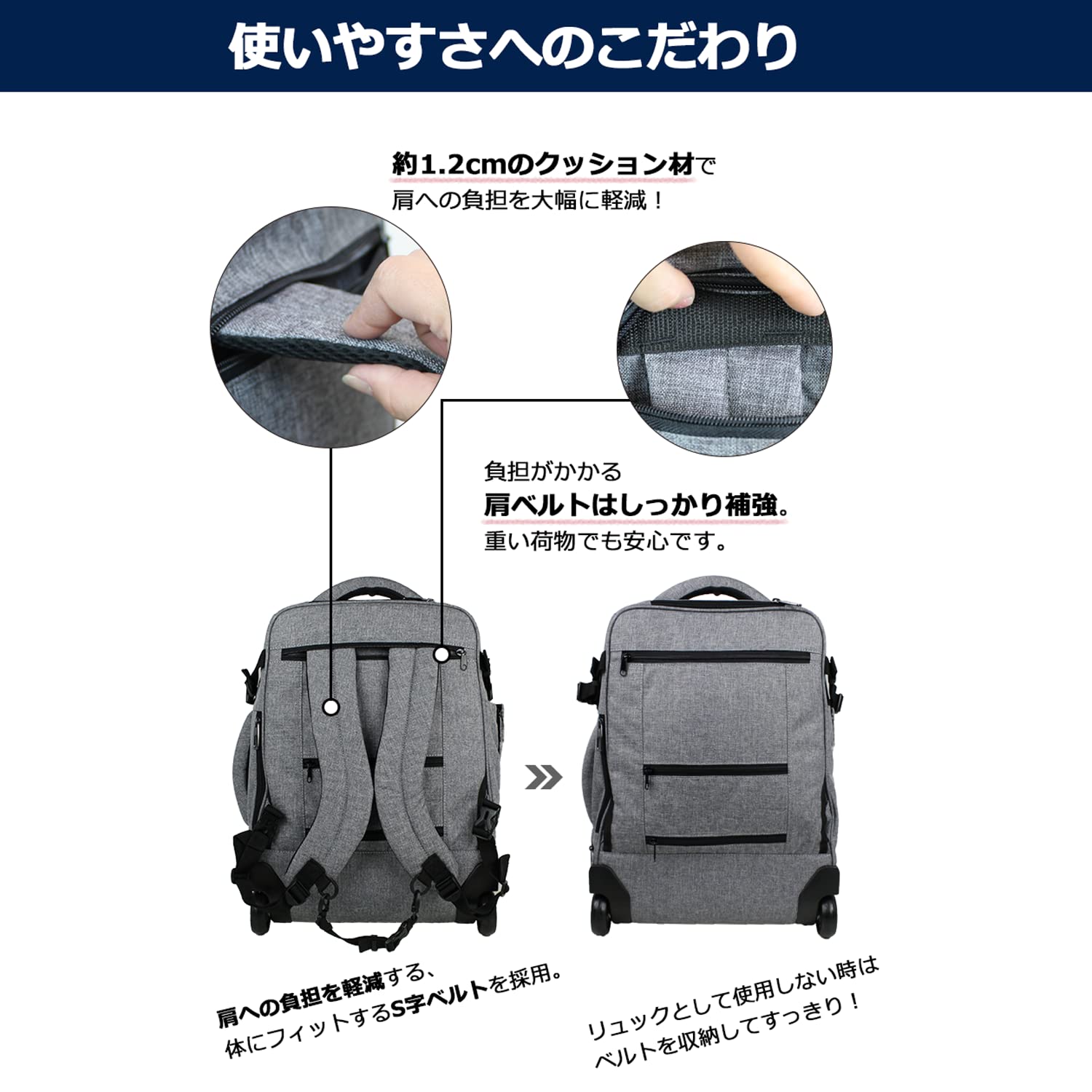 Best Carry On Rolling Backpack with Wheels for Travel - 81-76023-13 Dark Gray | Perfect for Airplane, Business Trips & Commuting