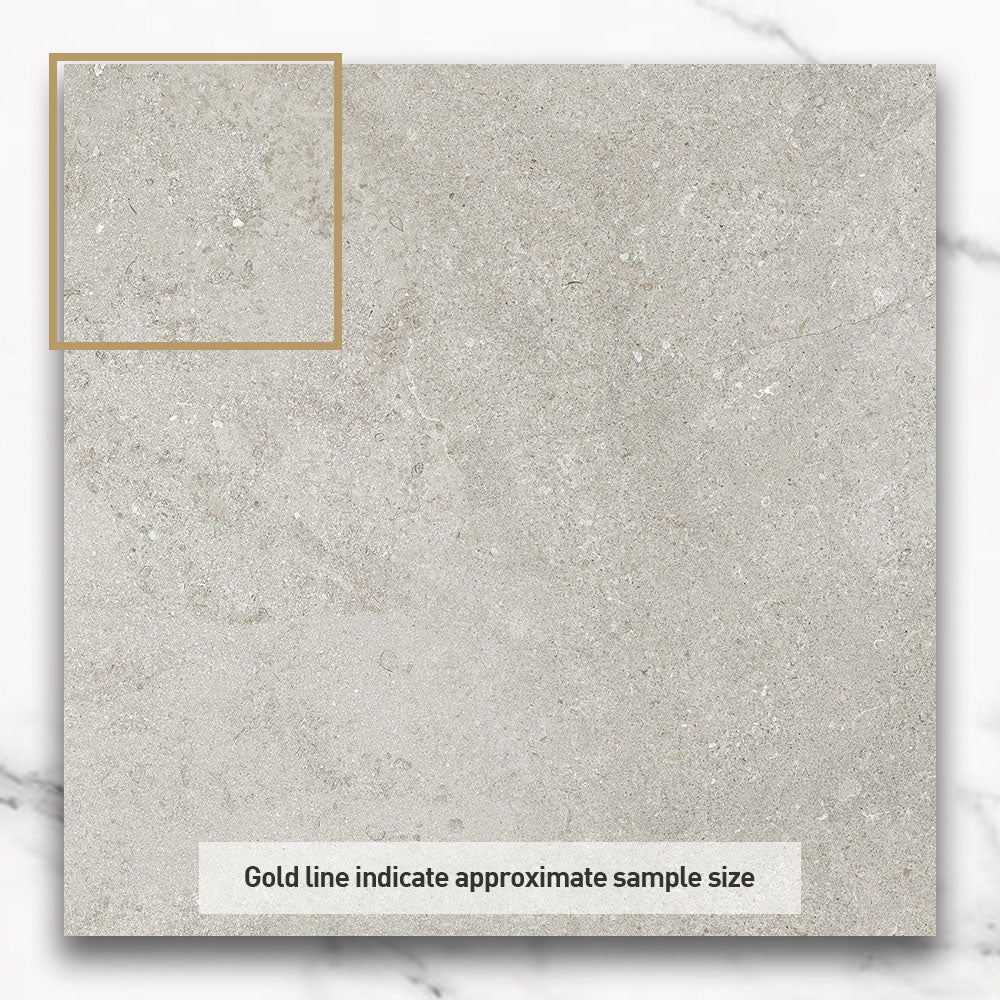 Premium 600x600mm Bordeaux Grey Matte Porcelain Tile - Elegant Marble Look for Floors & Walls - Perfect for Living Rooms, Kitchens & Bathrooms