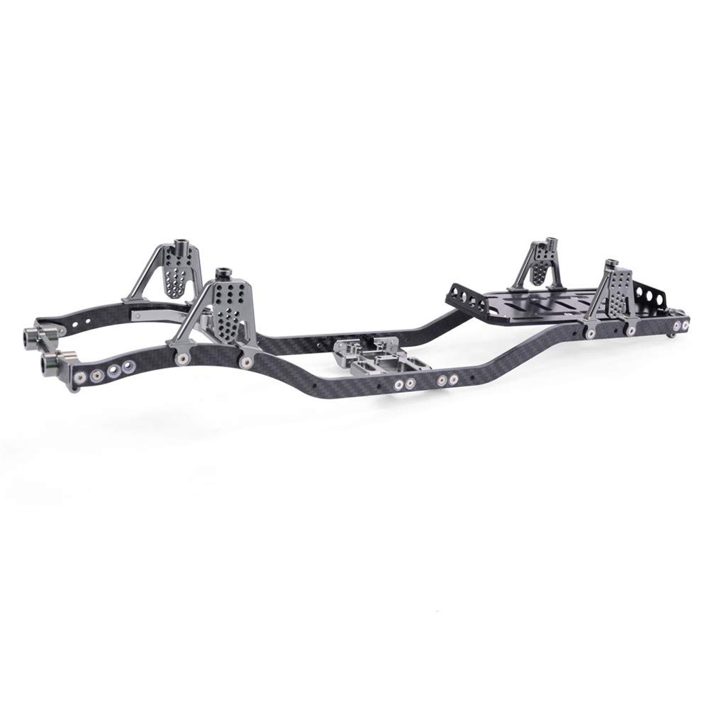 Carbon Fiber Metal Chassis Frame Beam for 1/10 Axial SCX10 D90 RC Rock Crawler - Upgrade Parts for Off-Road Climbing & Trail Adventures