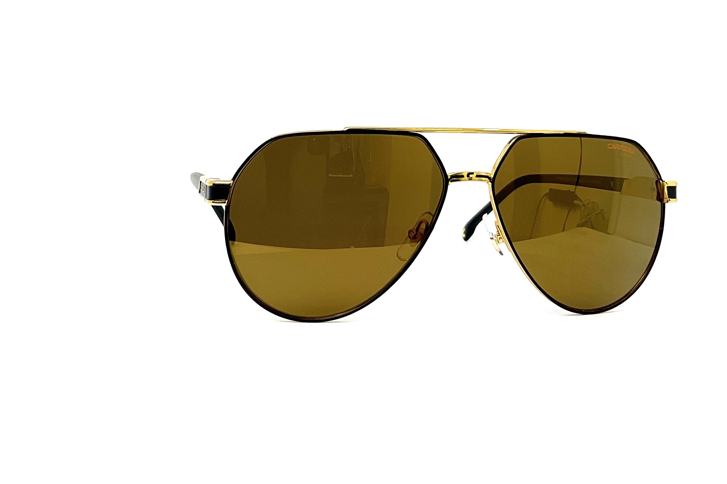 Carrera 1067/S Matte Black Gold Sunglasses – Stylish UV Protection for Outdoor Sports & Fashion