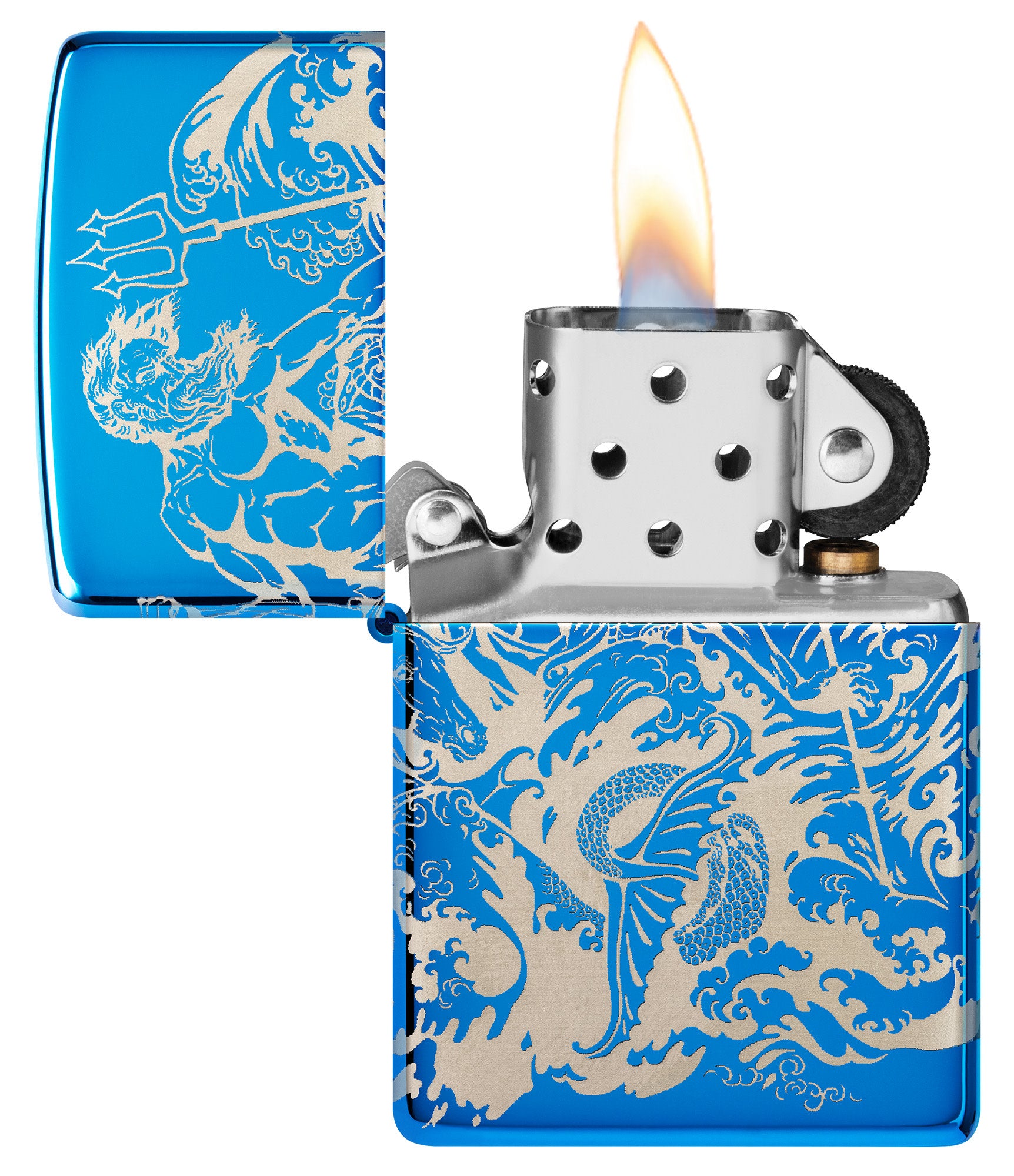 Atlantis Design High Polish Blue 360 Photo Image - Perfect for Home Decor, Wall Art, and Office Display