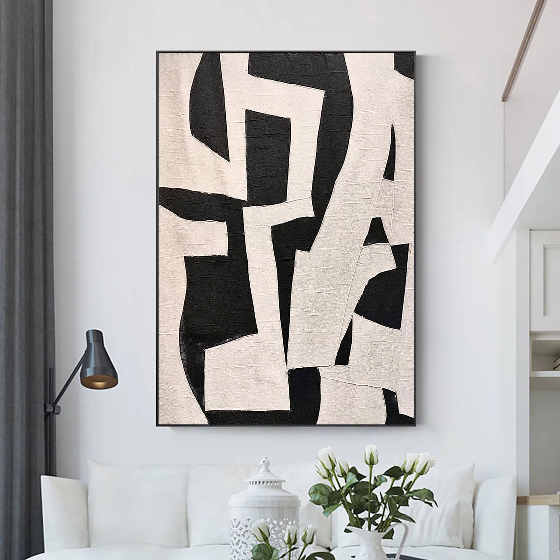 Beige & Brown Abstract Wall Art Print #BB039 - Modern Home Decor for Living Room, Bedroom & Office