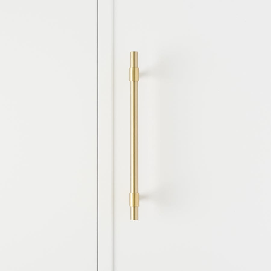 250mm Brushed Brass Cabinet Pull - Elegant Drawer Handle for Kitchen & Bathroom Cabinets - Perfect for Modern Home Renovation & Furniture Upgrade
