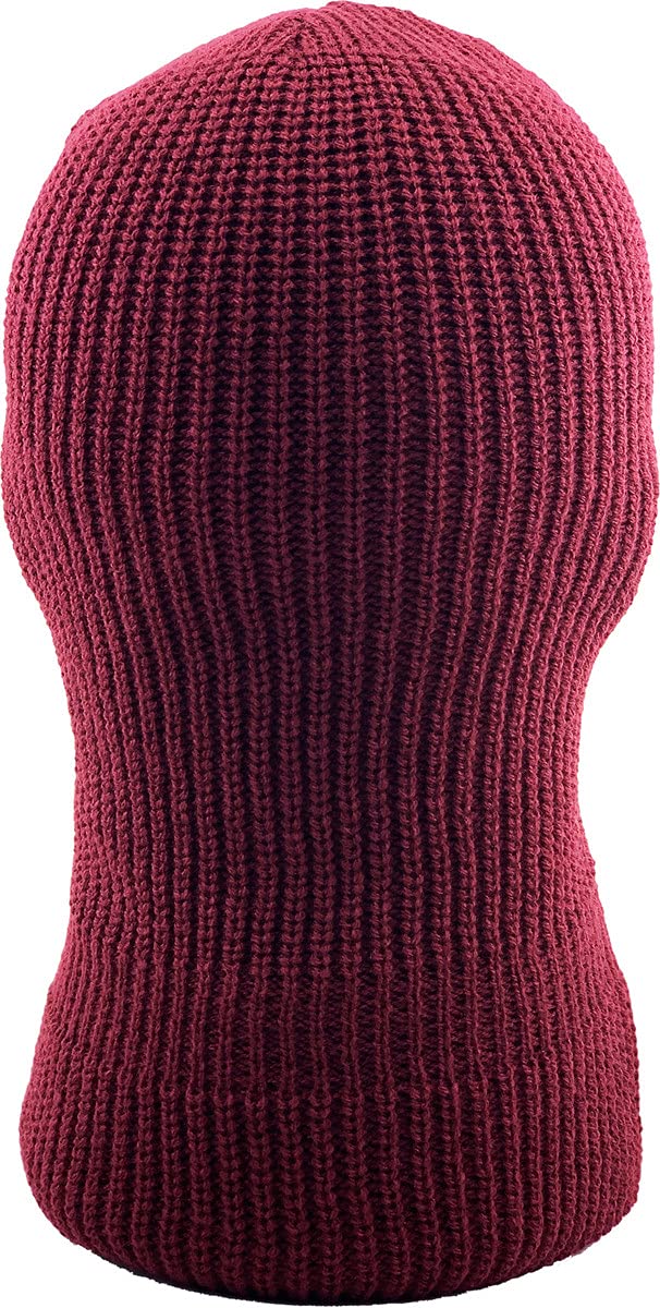 Warm Knit Ski Mask Balaclava - 3 Hole Full Face Cover for Adults - Winter Hat for Skiing, Snowboarding & Outdoor Activities