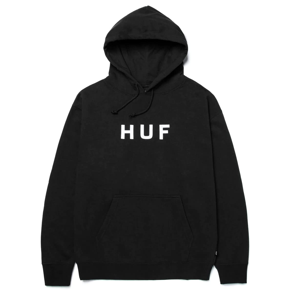 HUF Essentials Box Logo Pullover Hoodie - Men's Streetwear Sweatshirt for Casual Wear, Gym & Outdoor Activities