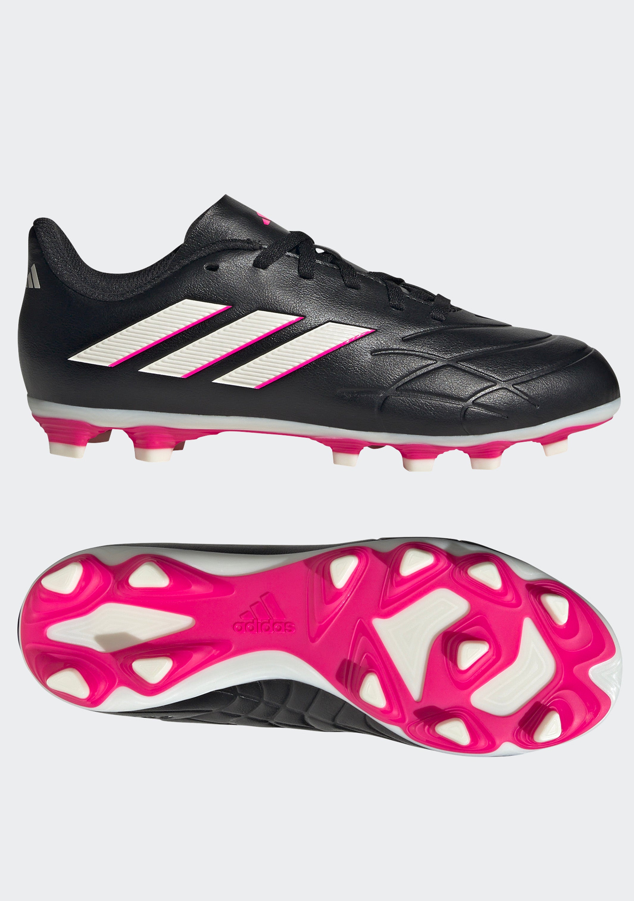 Adidas Junior Copa Pure.4 FxG Soccer Cleats for Kids - Lightweight Youth Football Shoes with Synthetic Leather for Indoor & Outdoor Play - Perfect for Training, Matches, and School Sports