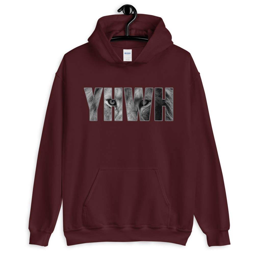 YHWH Yahweh God Lion Unisex Hoodie for Men & Women - Comfortable Pullover Sweatshirt for Church, Bible Study, and Everyday Wear