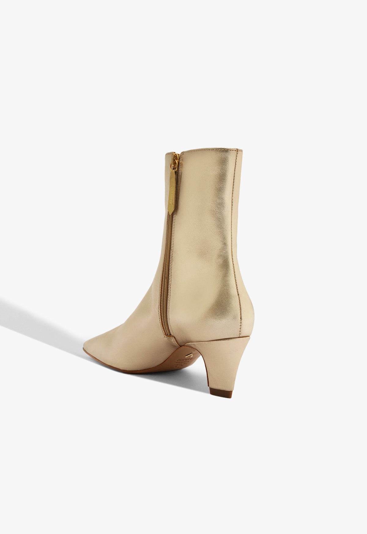 Dellia Women's Metallic Ankle Boots - Stylish Chunky Heel Booties for Casual Outfits & Night Out