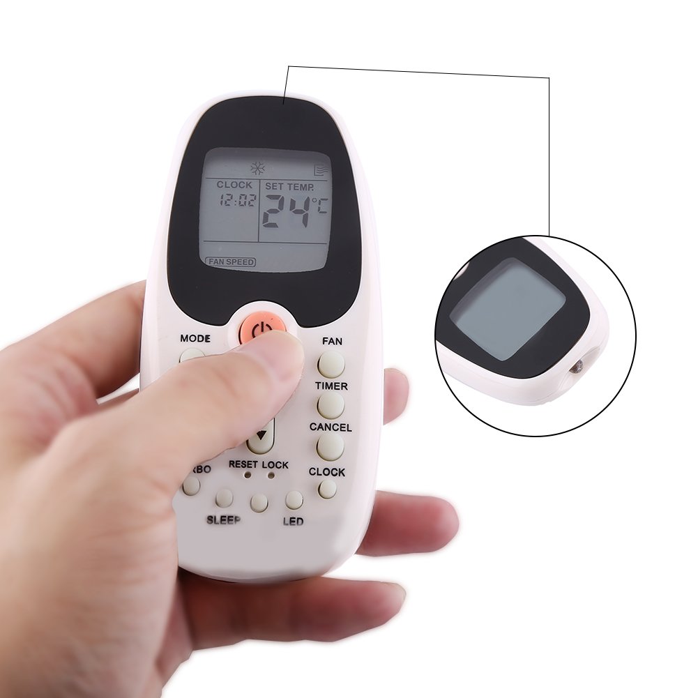 Socobeta Universal Durable Replacement Remote Control for Air Conditioner - LCD Display, Multi-Function AC Controller for Home, Office & Hotel Use