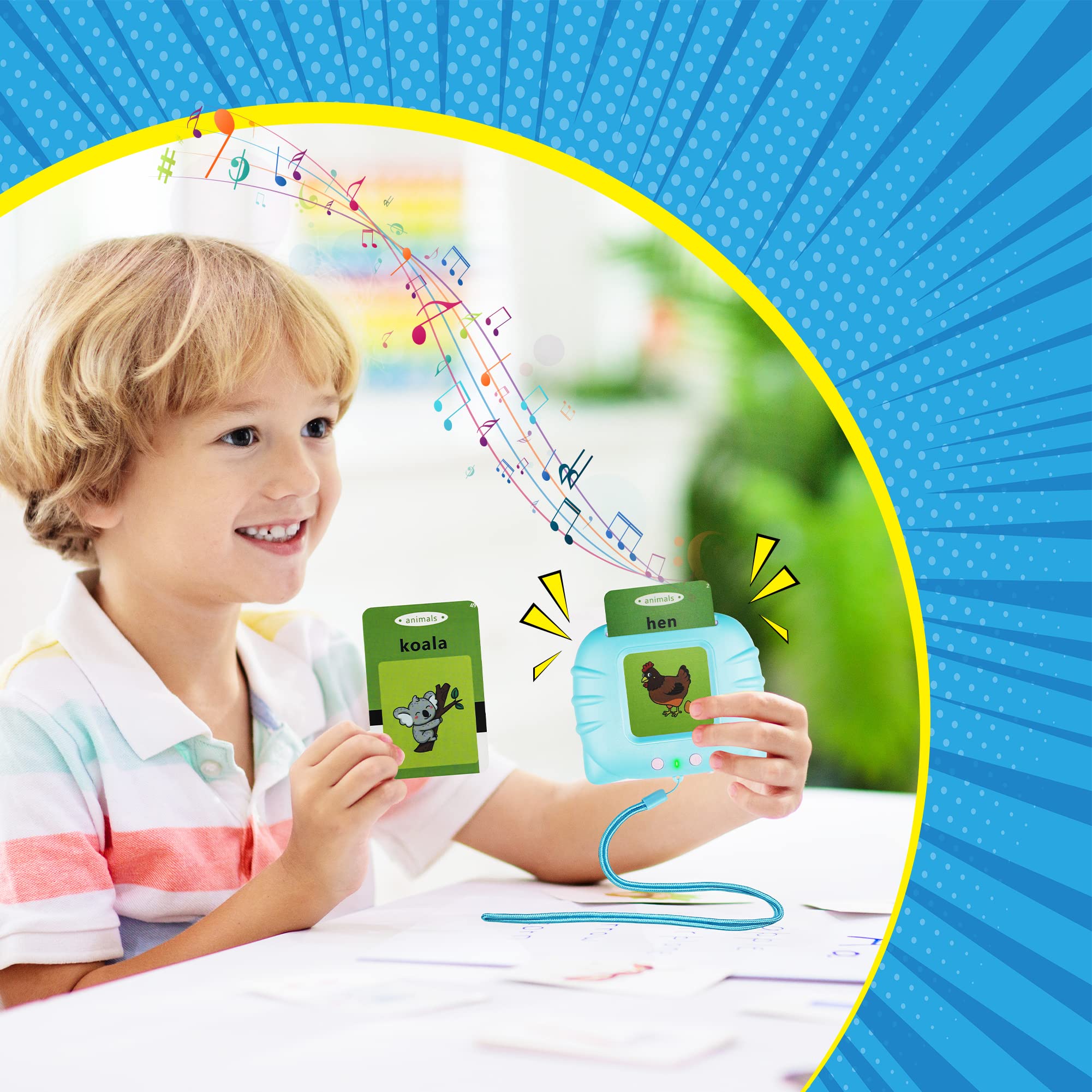Educational Toddler Toys for 2-5 Year Old Boys & Girls | Autism Sensory Learning Toys | Montessori Speech Therapy Flash Cards with 224 Sight Words - Perfect for Preschool Learning, Special Needs Education & Home Schooling Activities