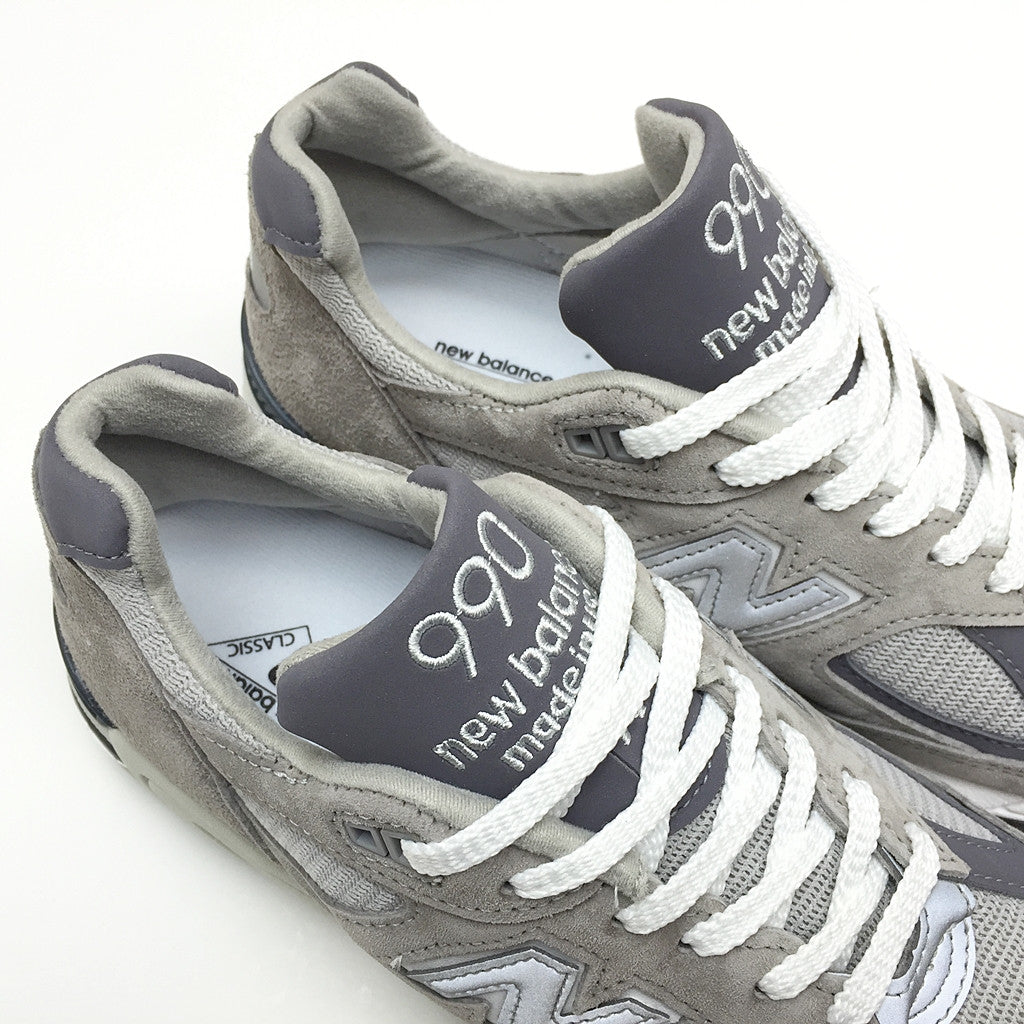 New Balance M990GR2 Bringback Grey Silver Men's Running Shoes - Made in USA M990V2 - Perfect for Jogging, Gym & Casual Wear