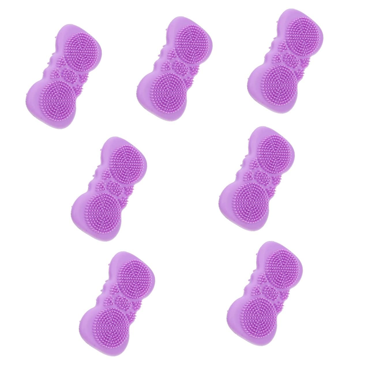 Minkissy 7Pcs Silicone Shampoo Brush - Baby Bath & Scalp Massager for Hair Care
