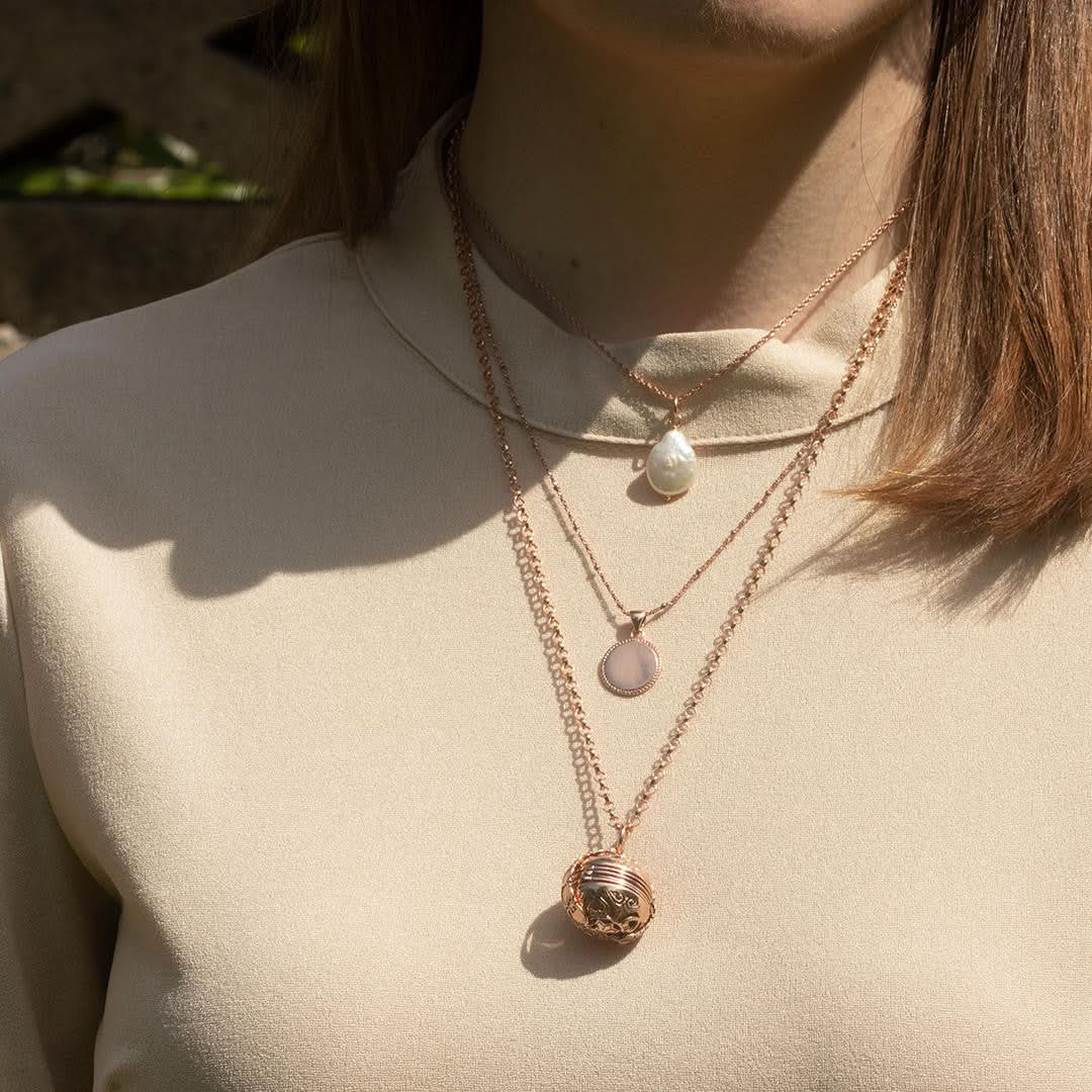 Rose Gold Memory Keeper Locket Necklace - Personalized Photo Pendant for Women - Perfect for Anniversaries, Valentine's Day & Keepsake Gifts