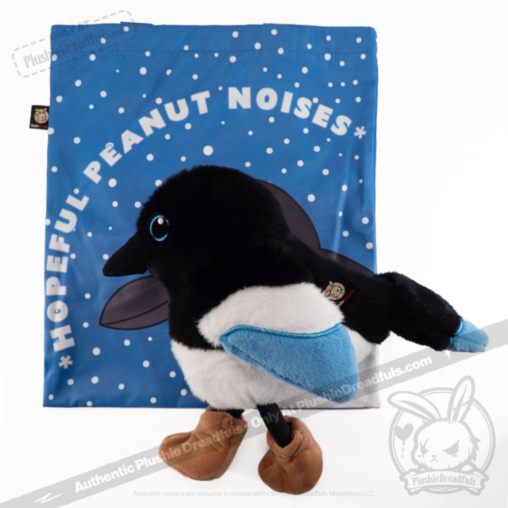 Plushie Dreadfuls Rocky Mountain Magpie Stuffed Animal - Soft Cute Plush Toy for Kids, Collectors & Home Decor | Perfect Gift for Bird Lovers & Nursery Decor