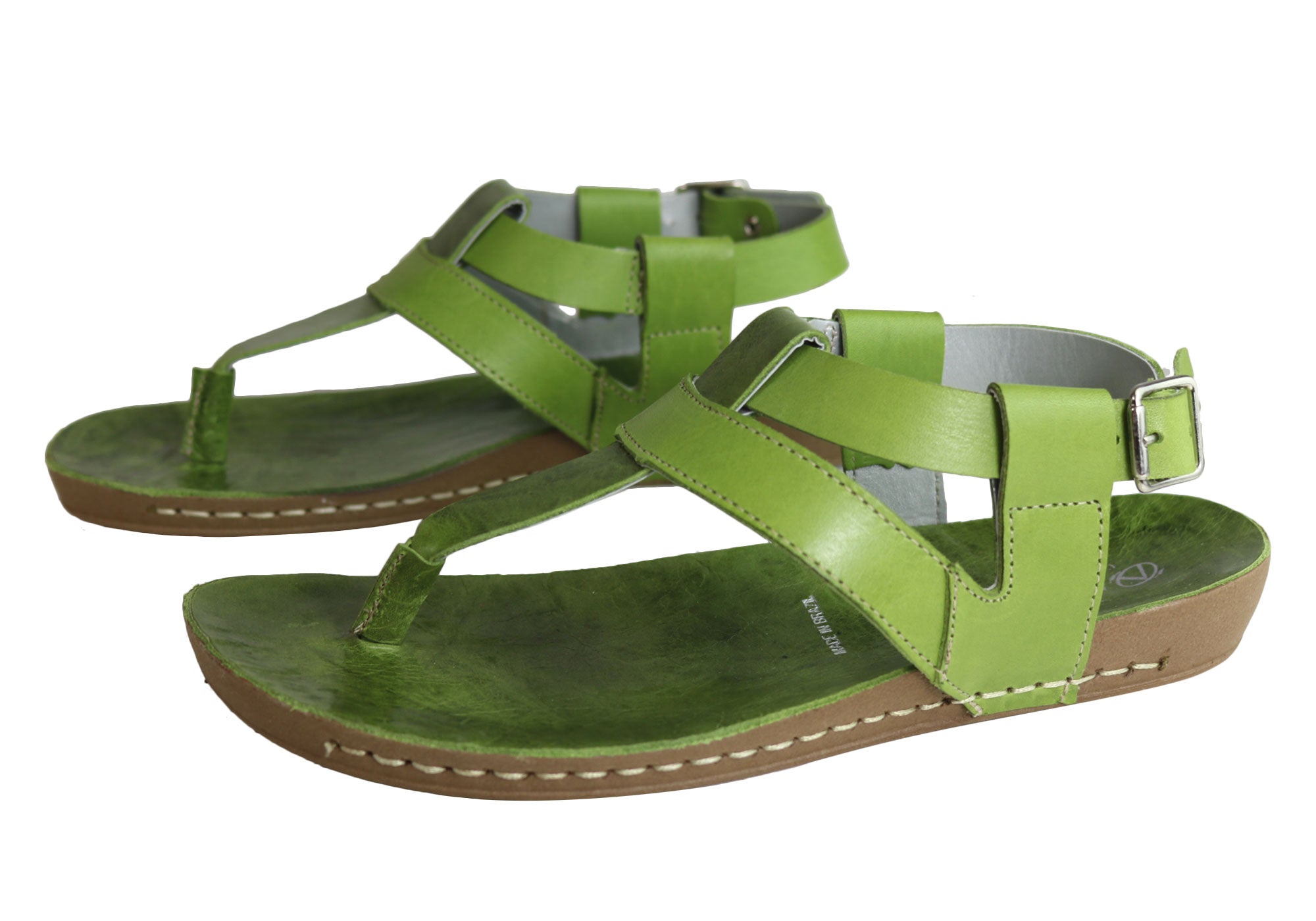 Andacco Yory Women's Comfortable Flat Leather Sandals - Brazilian Made Casual Shoes for Walking, Travel & Summer Outfits