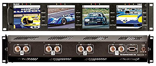 Marshall Electronics V-R44P 4U Rackmount Full Color Active Matrix LCD Monitor Panels - Professional Studio & Broadcast Video Monitoring Solution