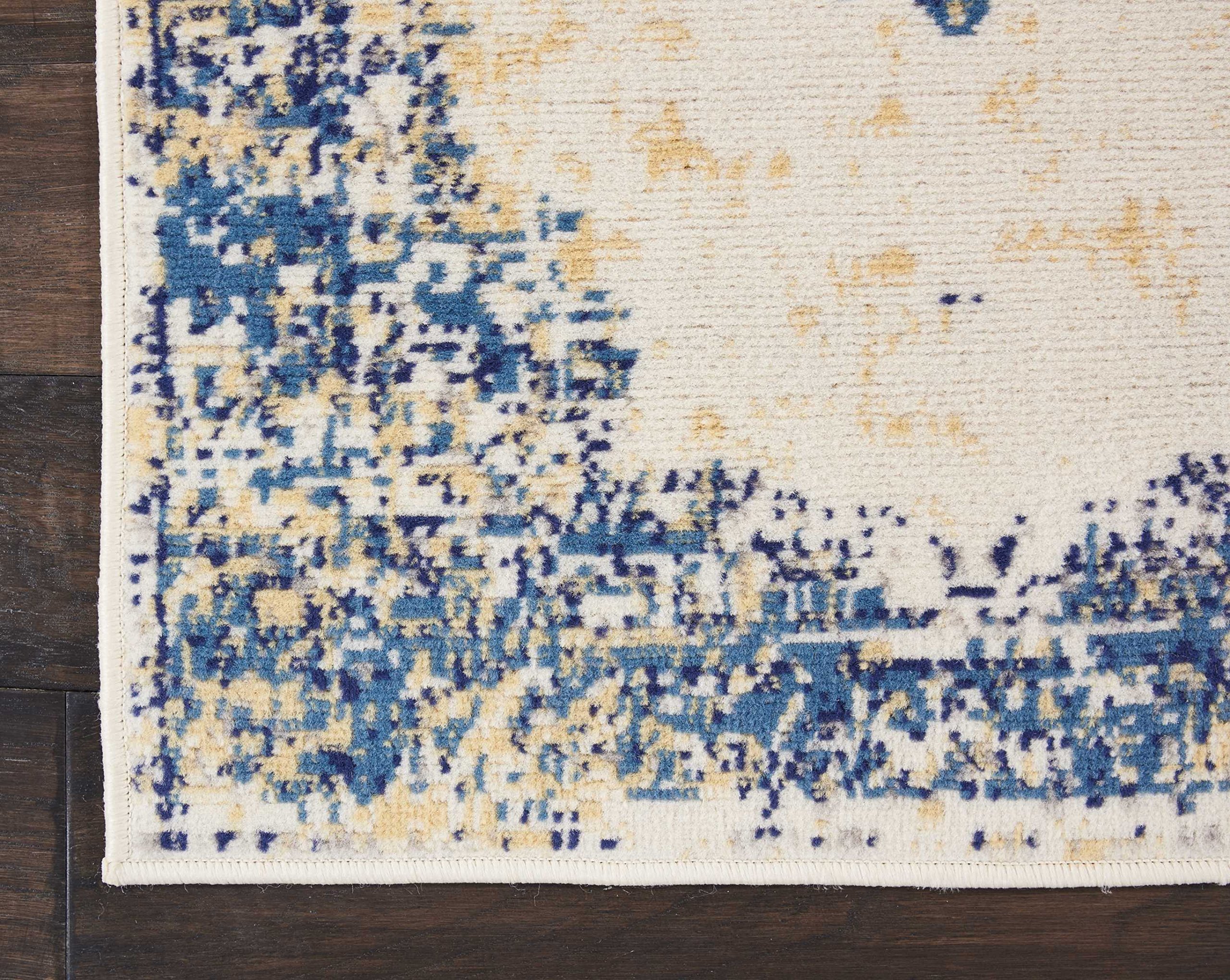 Nourison Grafix Traditional Area Rug 2'3'' x 7'6'' - Modern Design, Easy to Clean, Non-Shedding - Perfect for Bedroom, Living Room, Dining Room & Kitchen (8' Runner Rug for Hallways & Entryways)