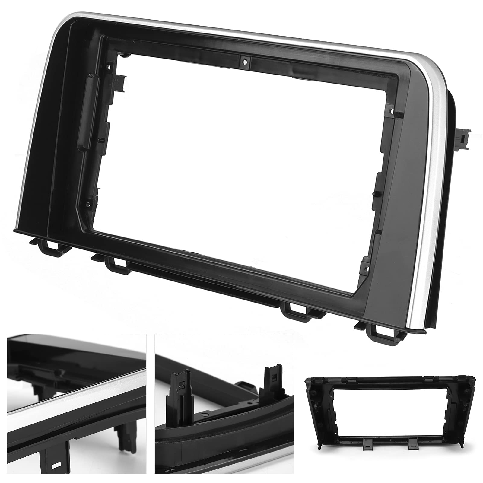 10.1 Inch 2 DIN Car Stereo Frame - Universal Dustproof Radio Mount Fascia Panel for Car Audio Modification | Fits Most Vehicles, Easy Installation for Enhanced In-Car Entertainment