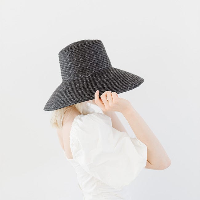 Jolie Women's Classic Boater Straw Hat - Summer Beach, Garden Party & Outdoor Fashion Accessory