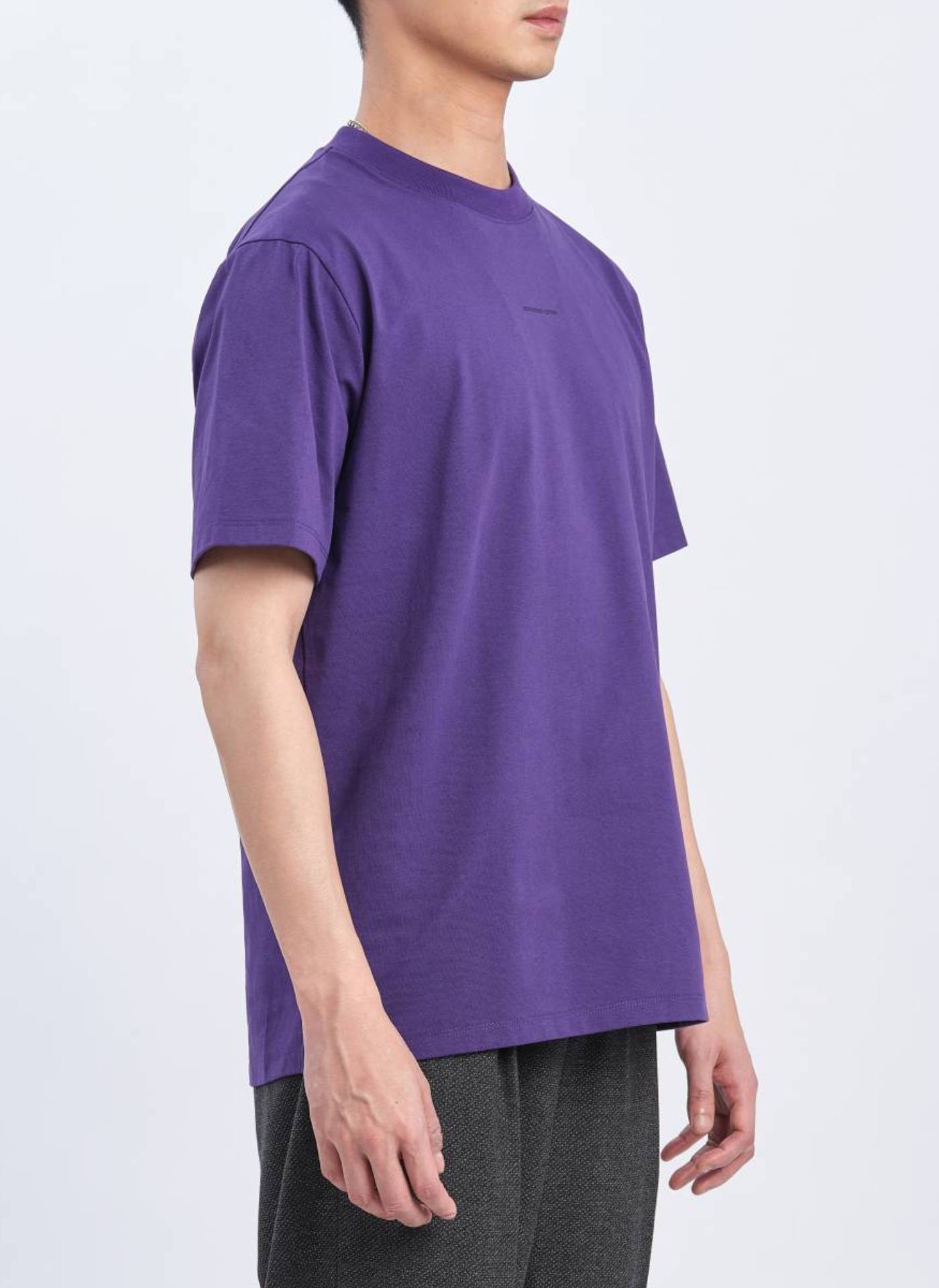 Premium Mercerized Cotton T-Shirt (T01) - Soft Breathable Men's Basic Tee for Casual Wear & Layering