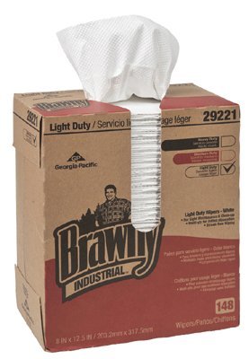 Brawny Industrial 2-Ply Paper Towels - 20 Rolls per Box, 100 Sheets per Roll (603-29221) - Heavy-Duty Cleaning for Workshops, Garages & Commercial Use