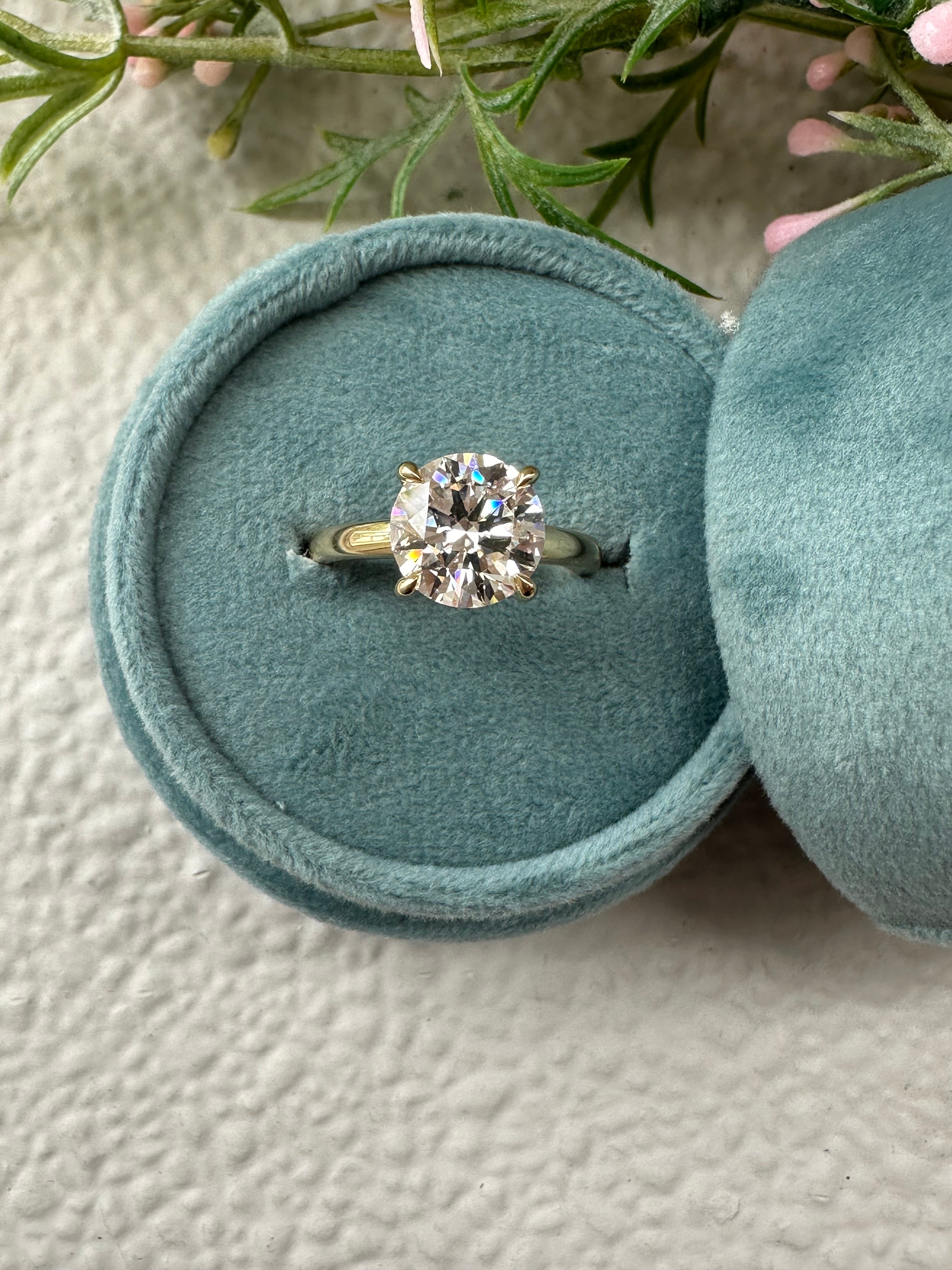 LIZ Diamond Engagement Ring for Women - 1 Carat Solitaire Wedding Band, 14K White Gold, Ideal Cut, GIA Certified - Perfect for Proposals, Anniversaries & Bridal Jewelry