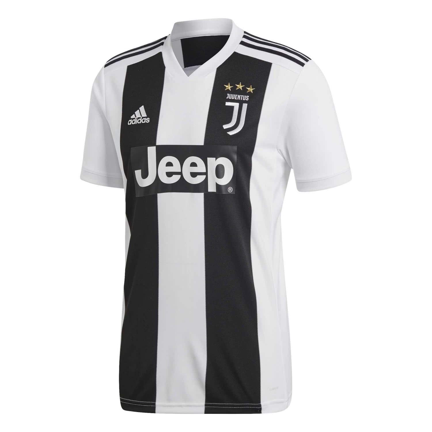 Adidas Juventus Home Jersey 2018/2019 - Men's Soccer Jersey, Official Football Shirt, Breathable Fabric for Comfort - Perfect for Match Days, Training, and Fan Support