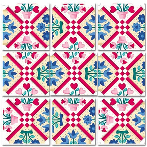 Scramble Squares Puzzle Game - Brain Teaser for Kids & Adults - Fun Quilt Pattern Challenge - Perfect for Family Game Night & Travel Entertainment