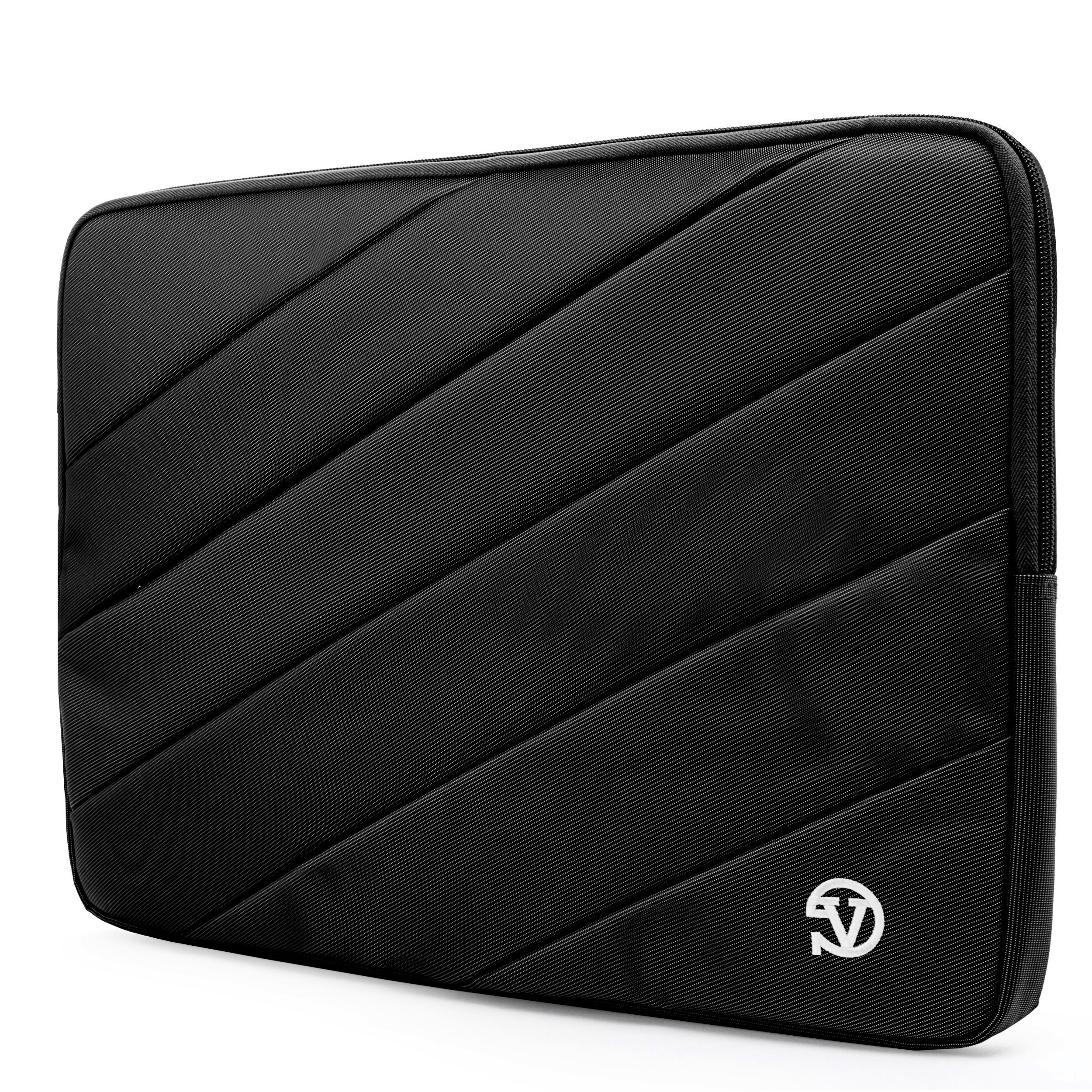 Onyx Black Shockproof Laptop Sleeve for 13-inch MacBook Air/Pro - Protective Case with Shock Absorption for Travel & Commuting