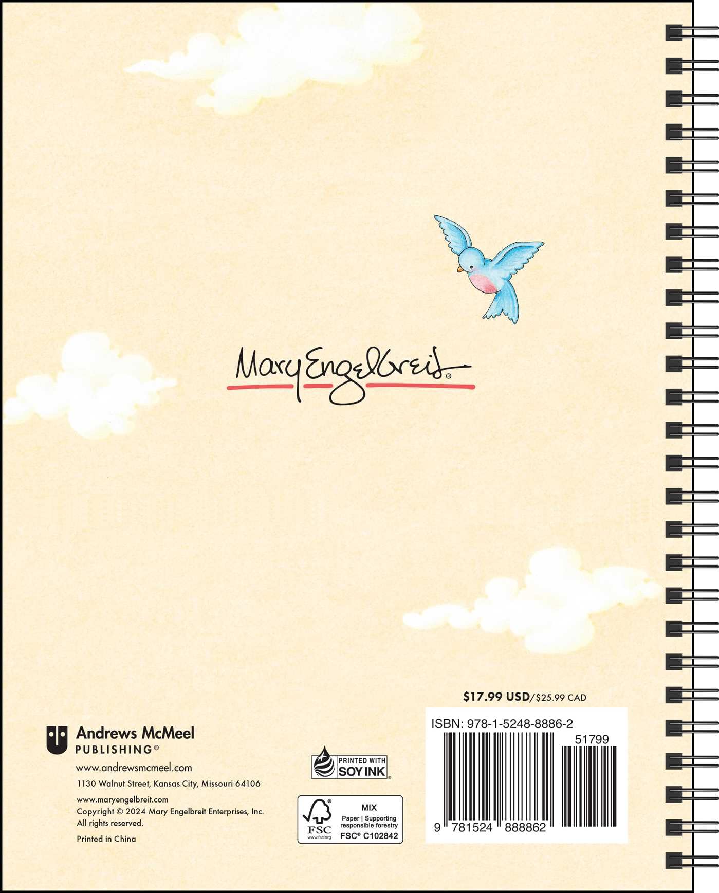 Mary Engelbreit's Mary's Mottos 2025 Monthly Weekly Planner Calendar - 12-Month Organizer for Work, School & Personal Scheduling | Perfect for Office, Home & Gift Giving