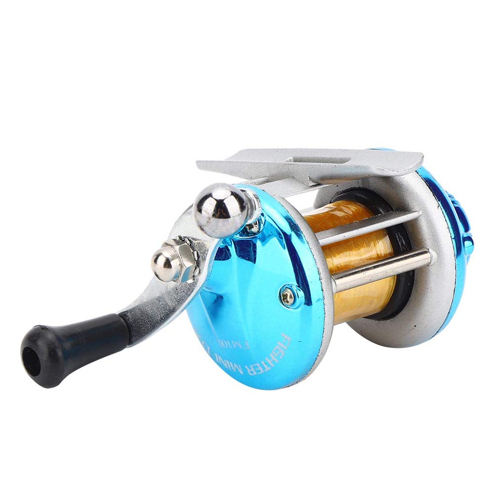 Premium ABS Drum-Type Fishing Reel - Lightweight Freshwater & Ice Fishing Gear with Smooth Drag System (Blue) | Ideal for Trout, Bass, and Walleye Fishing in Lakes and Rivers