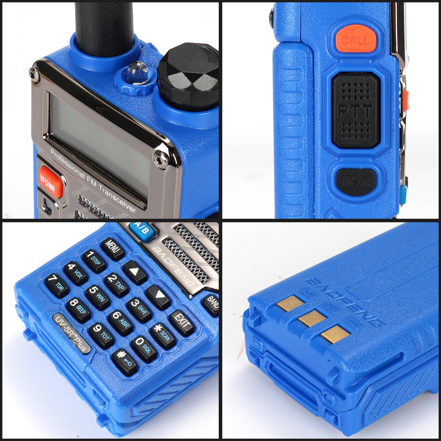 Baofeng UV-5R PLUS Dual Band Two Way Radio - 4W/1W Power, 128 Channels, Flashlight, 5 Color Options - Perfect for Outdoor Adventures, Emergency Communication, and Ham Radio Enthusiasts