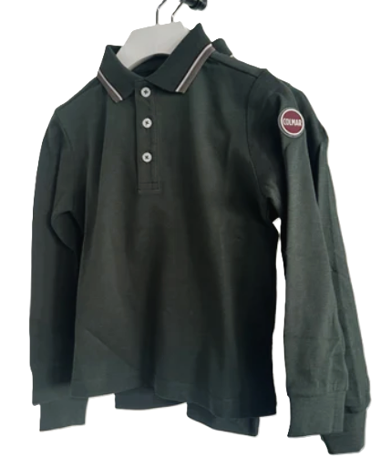 COLMAR Stripes & Lines Long Sleeve Polo Shirt for Boys (6-16 Years) - Perfect for School Uniforms & Casual Wear