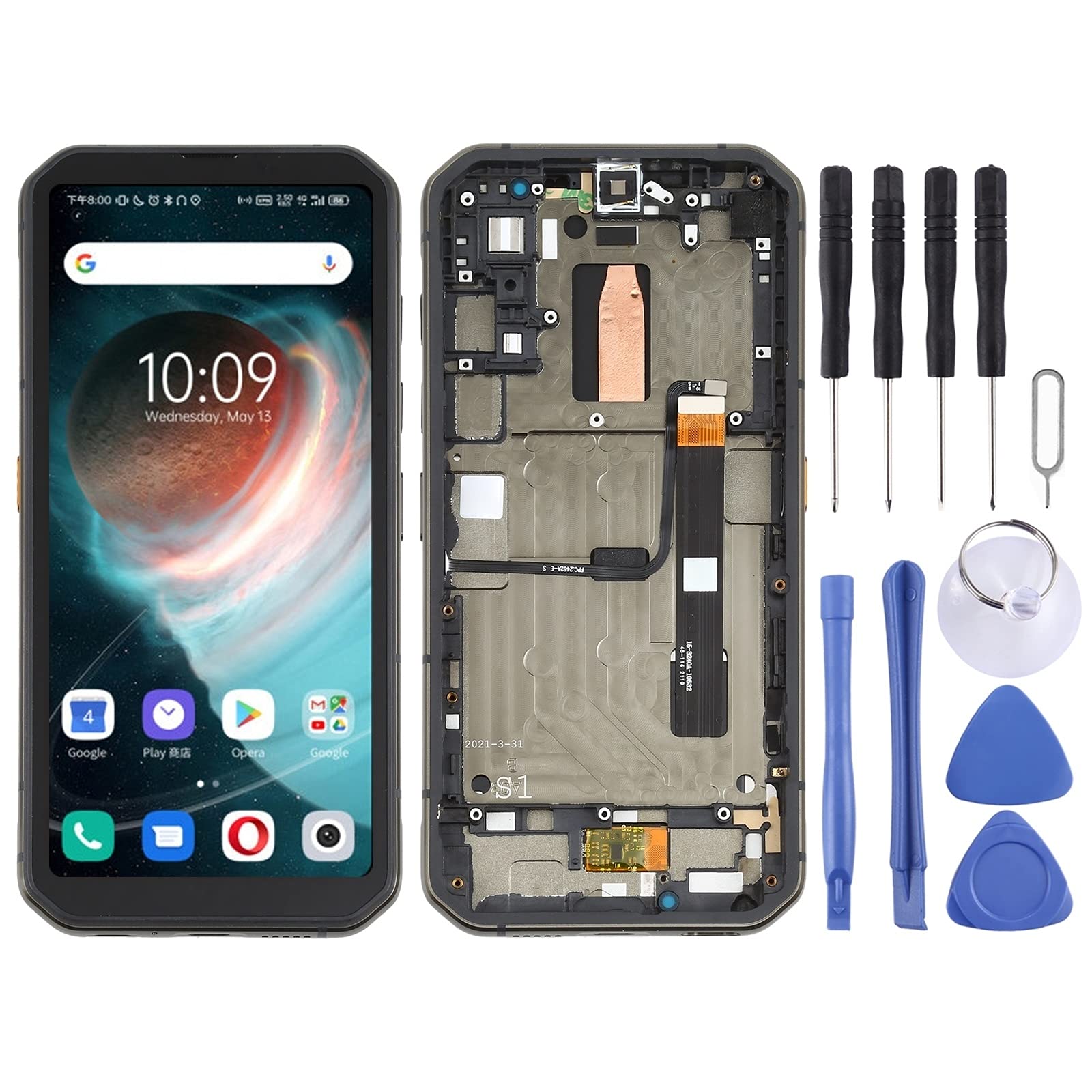 Original Blackview BL6000 Pro 5G LCD Screen & Digitizer Assembly - Fulvit Replacement Display with Touch Screen for BL6000 Pro Smartphone Repair - Perfect for DIY Fixes, Screen Damage Replacement, and Professional Phone Repairs