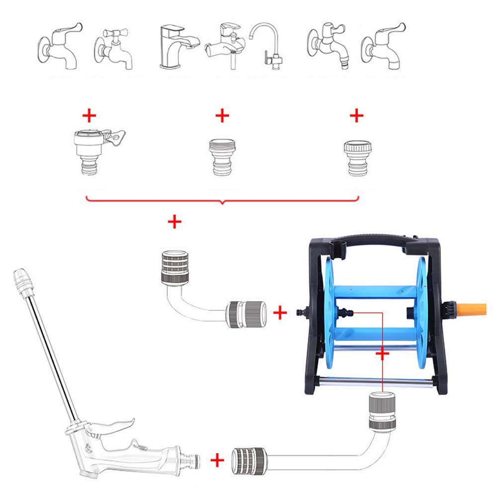 **Heavy Duty Garden Hose Reel Rack - High Pressure Car Wash & Watering Hose Storage Organizer - Perfect for Home, Lawn, Garden & Outdoor Use**