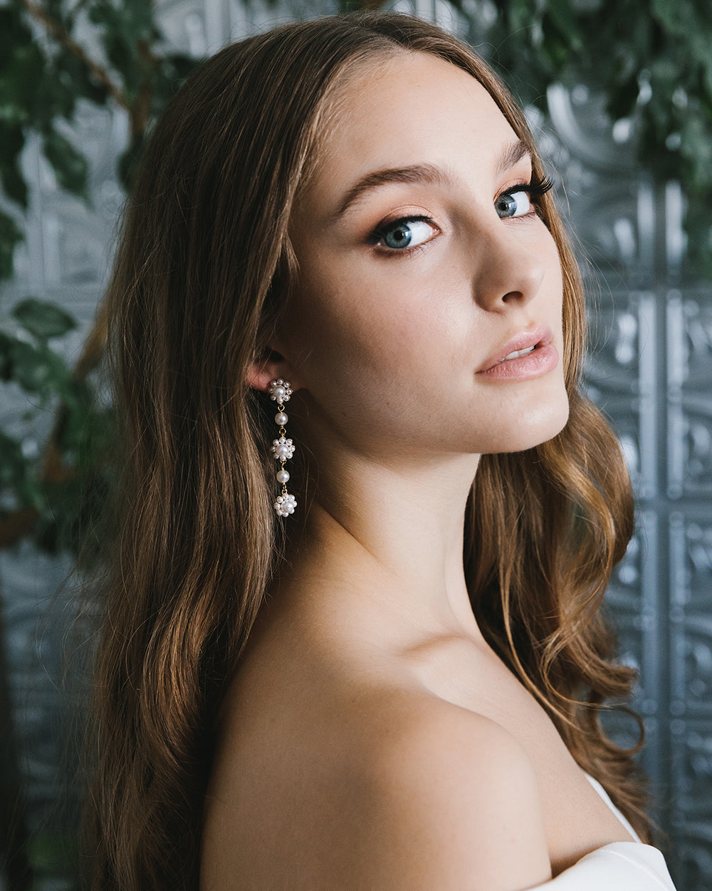 Daria Dangle Earrings for Women - Elegant Drop Earrings with Crystal Accents | Perfect for Parties, Weddings & Evening Events