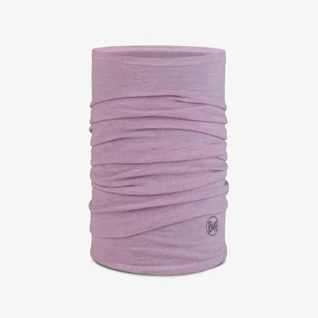 BUFF Merino Wool Midweight Base Layer - Lilac Sand Color for Hiking, Skiing & Outdoor Activities