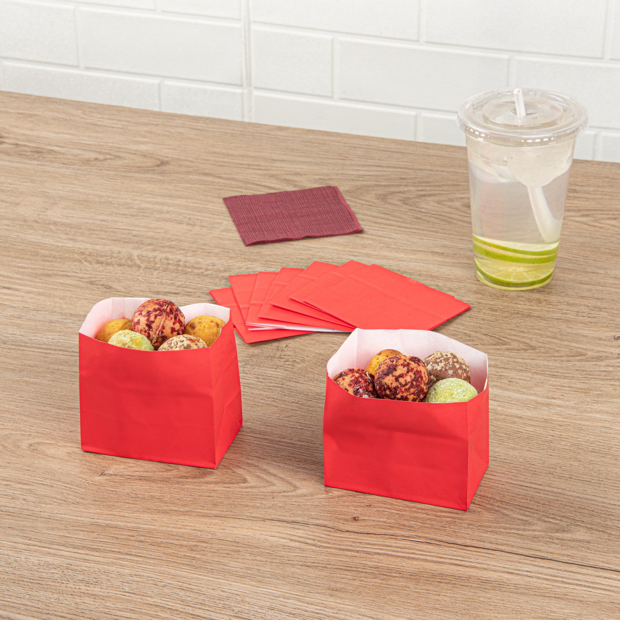 Red Small Snack Bags 3.75