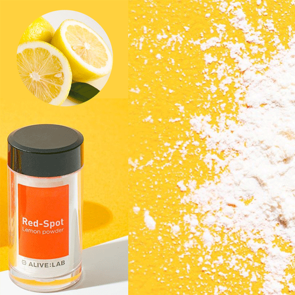 ALIVELAB Red Spot Lemon Powder 8ml - Natural Vitamin C Supplement for Skin Brightening & Immunity Boost - Perfect for Smoothies, Tea, and Healthy Drinks