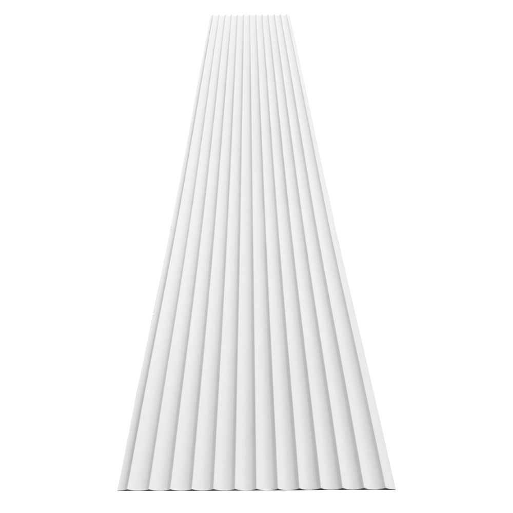 WOODFLEX White Primed Flexible Wave 46 Molding - 2700mm x 600mm - Perfect for Crown Molding & Interior Decoration