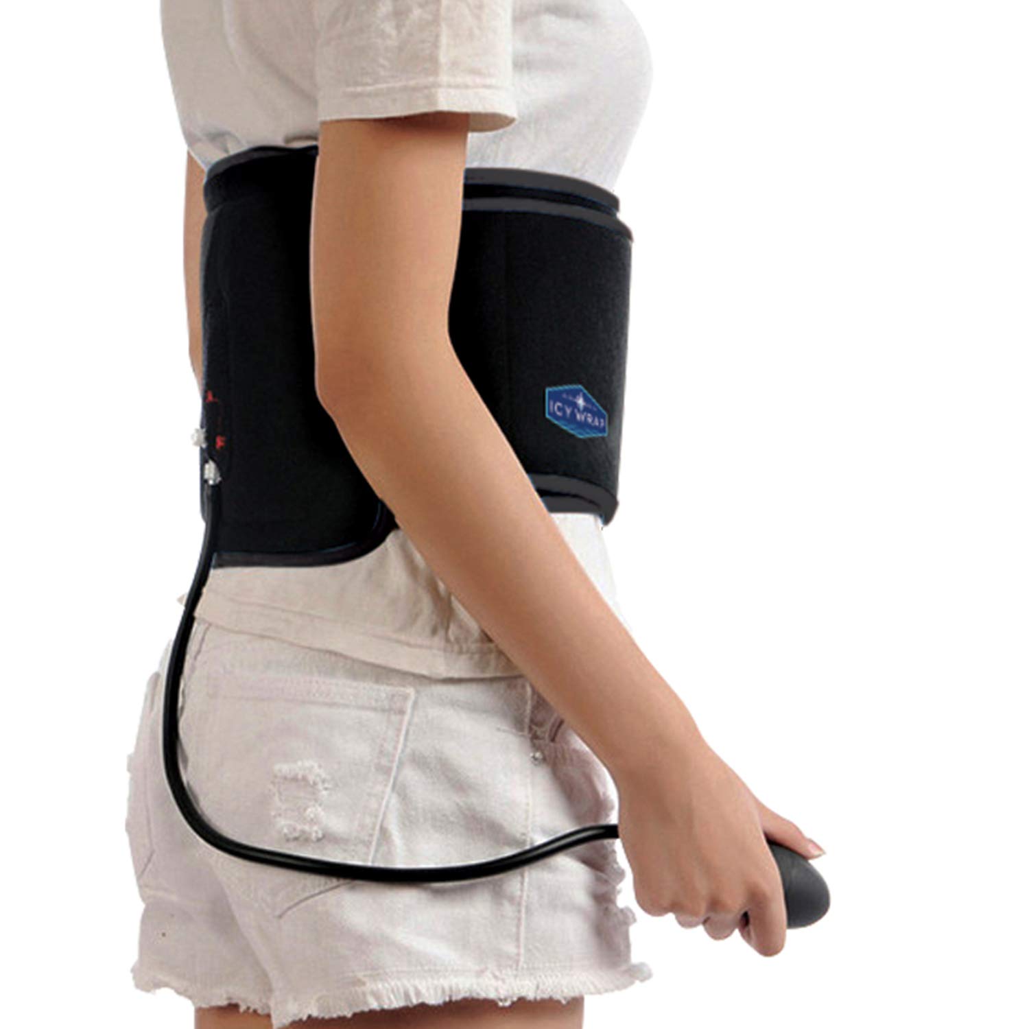 Cold Pack Compression Wrap for Back Pain Relief - Large Ice Pack Therapy for Waist & Rib Injuries - Cryo-Cool Flexible Gel Wrap for Aches, Swelling, Sprains & Inflammation - Perfect for Post-Workout Recovery & Chronic Pain Management