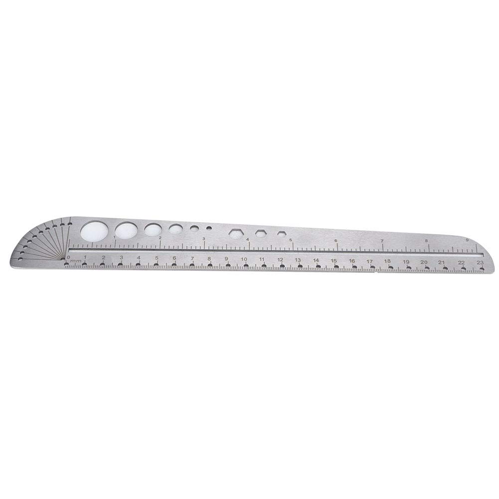 **Stainless Steel Multifunctional Scale Ruler - 12-Inch Straight Edge with Compass, Protractor & Hex Socket - Precision Measuring Tool for Designers, Engineers & DIY Craftsmen - Perfect for Drafting, Woodworking & Technical Drawing**