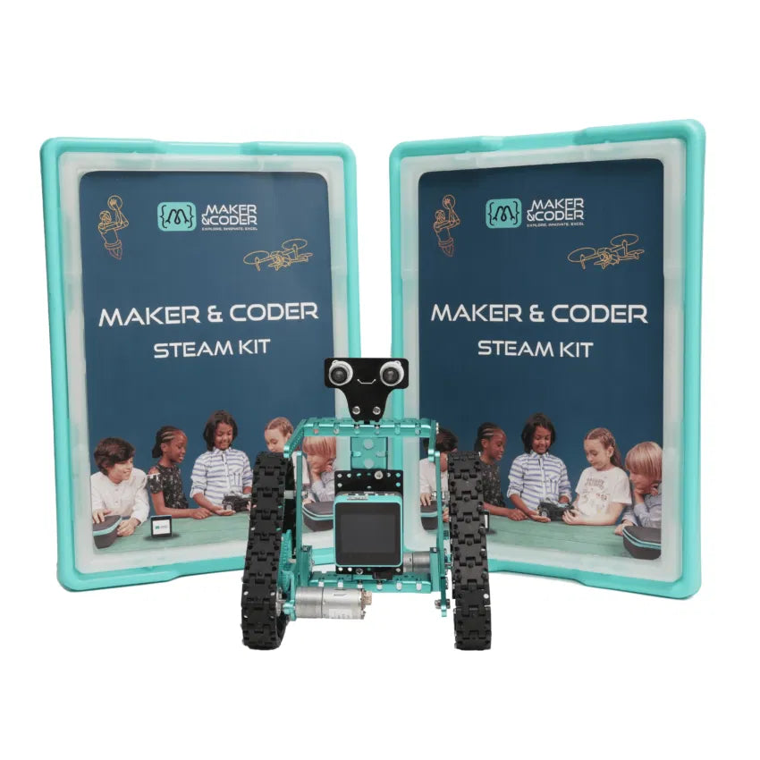 Maker and Coder STEAM Kit - Educational Coding & Robotics Set for Kids | STEM Learning Toy for Classroom & Home Projects